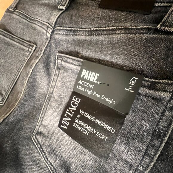✨NWT PAIGE Flaunt Straight Jeans in Accent - 86% OFF ✨ - Picture 6 of 13